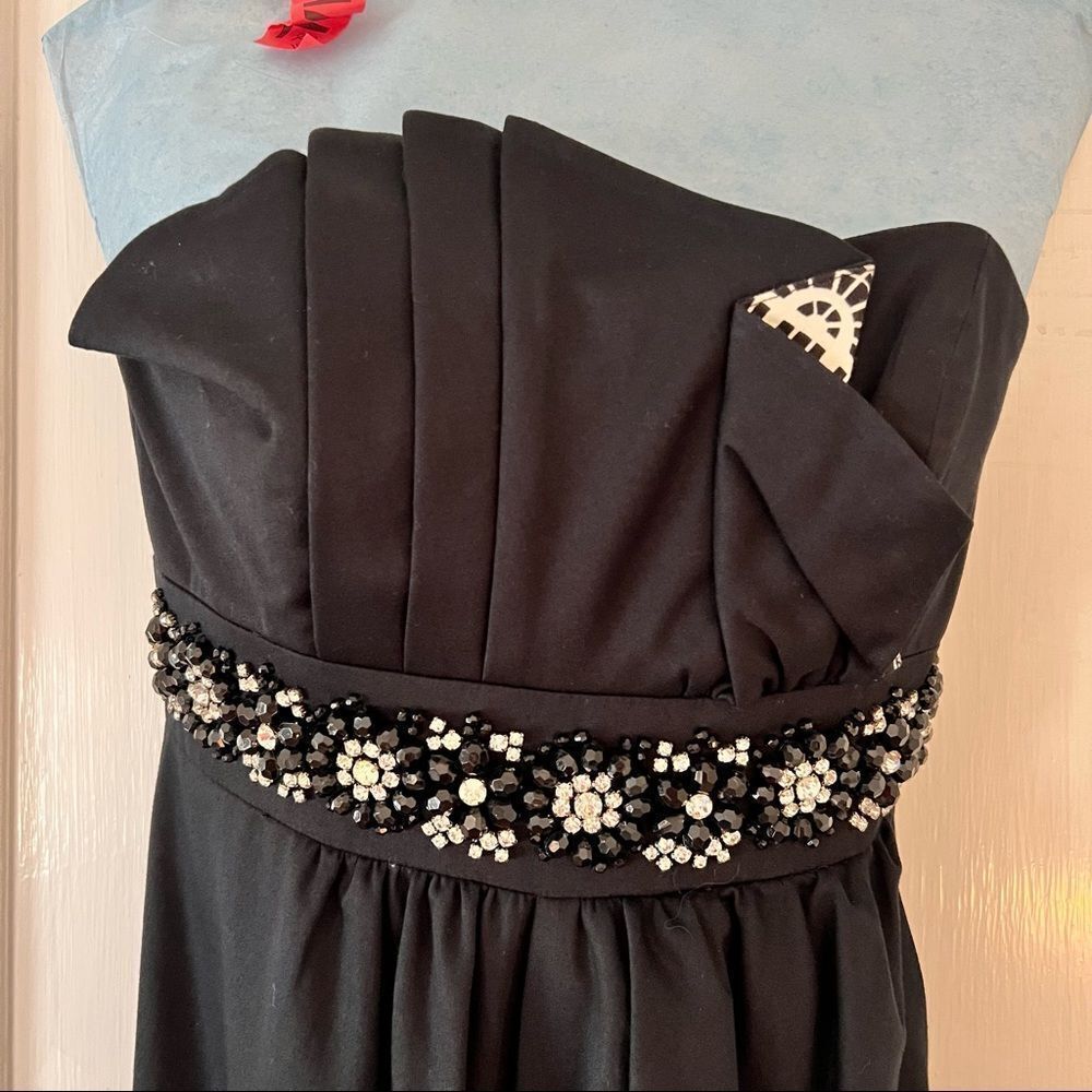 Lilly Pulitzer Crystal Late Night Toile Embellished Strapless Dress - Picture 2 of 11